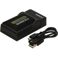 Duracell - USB-batterioplader - Li-Ion - 1 x batterier lader op - sort