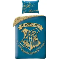 MCU Harry Potter Hogwarts Sengetøj 2i1 Design 3 - 100 Procent Bomuld