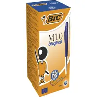 BIC Kuglepen Clic M10 blå Dokumentægte, 50 stk M10-CLIC Modsvarer: N/A