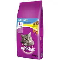 Whiskas STERILE tørfoder til voksne katte med kylling - 14 kg