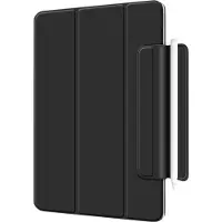 ESTUFF Magnet case - Skærmdække til tablet - termoplastisk polyuretan (TPU) - sort - 12.9 - for Apple 12.9-inch iPad Pro (4. generation)
