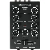 Omnitronic GNOME-202, 2 kanaler, 6 W, Sort