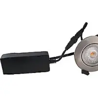 Nordtronic Downlight Low Profile ECO LED 6W 440 lumen, 3000K, rund, b. alu