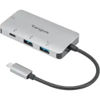 Targus - Hub - 2 x USB 3.2 Gen 1 + 1 x USB-C 3.2 Gen 1 + 1 x USB-C 3.2 Gen 1 (strømlevering) - desktop