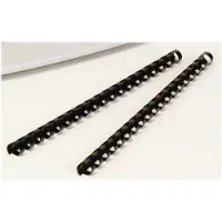 Fellowes Plastic Comb - 19 mm - 21 ringe - A4 (210 x 297 mm) - sort - 100 stk. plastikindbindingskam - for Galaxy 500, Orion 500, Pulsar+ 300, Quasar+ 500, Star+ 150, Starlet 2+