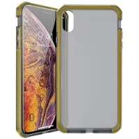 Itskins Supreme // Frost - Bagsidecover til mobiltelefon - polymer - grå, sort - for Apple iPhone XS Max