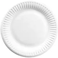 Multi Paptallerken Catersource Ø15cm Bionedbrydelig Hvid,100 stk/pk