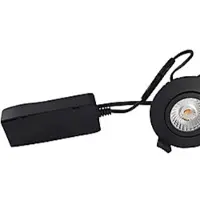 Nordtronic Downlight Low Profile ECO LED 6W 420 lumen, 2700K, rund, mat sort