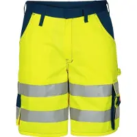 Memory Solution F.ENGEL Arbejdsshorts - Str. 80 - Model: 6501-770 - Farve: Gul/Marine - 20471 Safety