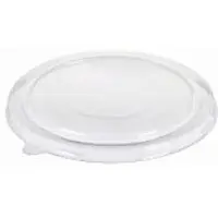 CaterSource Royal Catering plastlåg rund Ø184 mm PET klar til brun kraft-salatskål, 6 ps x 50 stk/krt