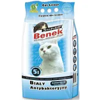 Super Benek Certech Hvid Antibakteriel - Klumpende kattegrus 5 l