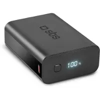 SBS TEBB20000LCDEVOPD20K, 20000 mAh, Lithium polymer (LiPo), Sort