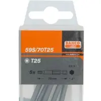 SNA Europe Bahco bits tx25 70mm - 59s/70t25 industribits, 5 stk i boks
