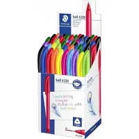 Staedtler Kuglepen 4320, medium, 10 farver, pakke a 50 stk.