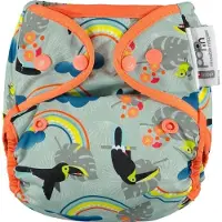 CLOSE CABOO Otulacz, flergangsble Pop-in AIO Toucan med indlæg 4,5-16 kg, 1 stk.