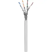 Pro CAT 6a network cable S/FTP (PiMF) grey 100 m - Grå - 100m