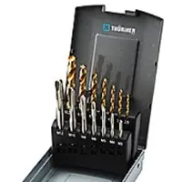 Thürmer Tools HSSE spån tap og bor M3-12 - Spånbryder tapsæt M3-12 med TiN bor 14 dele i sættet