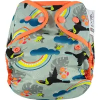 CLOSE CABOO omslag, flergangsble med Toucan-mønster, 3-16 kg, 1 stk.