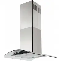 Silverline Melin Ada SL4142-90RF - Hætte - frithængende - bredde: 89.8 cm - dybde: 60 cm - udtrækning og recirkulation (-) - stål
