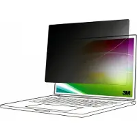 3M - Notebook privacy-filter - lys skærm, 16:9 - aftagelig - klæbemiddel - 15.6 - sort