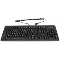 HP 672647-333, Fuld størrelse (100 %), Ledningsført, USB, Mekanisk, Sort (hollandsk layout)