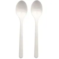 Papstar 96432, Engangssuppeske, Polypropylen, Hvid, 185 mm, Polybag, 50 stk