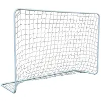 Enero mål til fodbold med net, hvid, str. 1,82x1,22x0,61 m