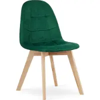 Leobert stol BORA - mørkegrøn fløjl x 4 (model_3757_4-BORA-ALFY71)