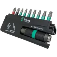 Wera bitsæt 10 dele - TX10,TX15,3xTX20,TX25,TX30,PH2,PZ2 & 1 holder - 8757-9/BTZ