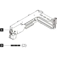 Lenovo ThinkSystem 2U x16/x8/x8 PCIe G4 Riser 1/2 Kit - Udvidelseskort