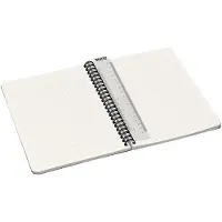 Leitz Office - Notesbog - wire-indbundet - A5 (148 x 210 mm) - 90 ark / 180 sider - kvadreret - blå - polypropylen (PP), pap