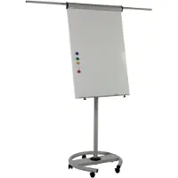 Bi-Silque Flipovertavle, Bi-Office Convertible, magnetisk, HxB: 100 x 70 cm, hvid