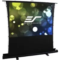 Elite Screens ezCinema Tab-Tension Series - Projektor skærm med gulvholder - gulvstående - 92 (234 cm) - 16:9 - Matte White, MaxWhite 2 - sort