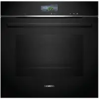 Siemens iQ700 HS736G1B2 - Ovn - med dampfunktion - til indbygning - Wi-Fi - niche - bredde: 56 cm - dybde: 55 cm - højde: 58.5 cm - med selv-rengøring - Klasse A+ - sort