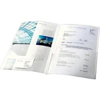Esselte - Lommemappe - for A4 (210 x 297 mm) - kapacitet: 100 ark - assorterede farver (pakke med 5)