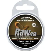 Savage Gear Raw49 0.54mm 23kg 50lb Uncoated Brown 10m (54894)