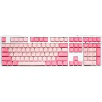 Ducky One 3 Gossamer Pink, Fuld størrelse (100 %), Ledningsført, USB, Mekanisk, Lyserød, Hvid