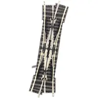 Fleischmann 9185 N piccolo (med ballast) Dobbelt krydsende sporskifte, Højre 111 mm 15 ° 430 mm