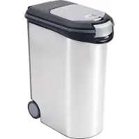 Curver Metallic, Madopbevaringsbeholder til kæledyr, Plast, Sort, Grå, Monokromatisk, Fritstående, 54 L