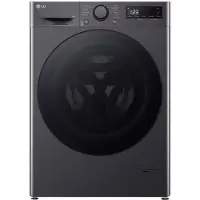 LG Serie R5 F2WR508S2M - Vaskemaskine - bredde: 60 cm - dybde: 53.5 cm - højde: 85 cm - frontbetjening - 8 kg - 1200 rpm - mellem sort