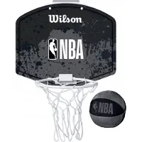 Wilson NBA Team Mini Basketball Hoop - NBA Sort/Gr?