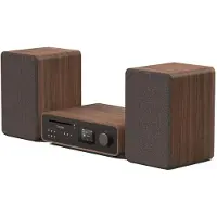 Pure Classic Stereo - Audiosystem - 100 Watt (Total) - kaffe sort, valnød