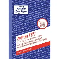 Avery 1727, Hvid, Gul, Pap, A6, 105 x 148 mm, 40 Sider, 2 stk
