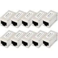 Digitus - Netværkskobling - RJ-45 (hun) til RJ-45 (hun) - afskærmet - CAT 6a - modulær, pintildeling: 1:1 (pakke med 10)