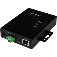 StarTech.com Startech 2 Port Serial-to-IP Ethernet Device Server - RS232 - Metal and Mountable - Serial Device Server - RS232 Serial-Over-IP (NETRS2322P) - Enheds