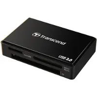 Transcend Multi-Card Reader RDF8 - Kortlæser (MS, CF, SDHC, MS Micro, microSDHC, SDXC, SDHC UHS-I, SDXC UHS-I, MS XC) - USB 3.0