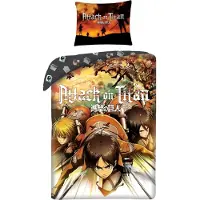 Tinisu Attack on Titan Sengetøj - 100 procent bomuld