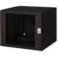 Roline 26.21.0181, Vægmonteret stativ, 9U, 50 kg, Nøglelås, Rack skinner, 28 kg