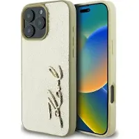 Karl Lagerfeld KLHCP16LPFMFBKMD iPhone 16 Pro 6.3 złoty/gold hardcase Metal Signature
