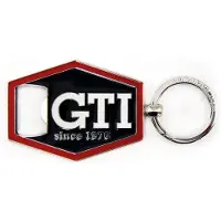 Vw-collect VW GTI nøglering sekskantet m. flaskeåbner, sort
